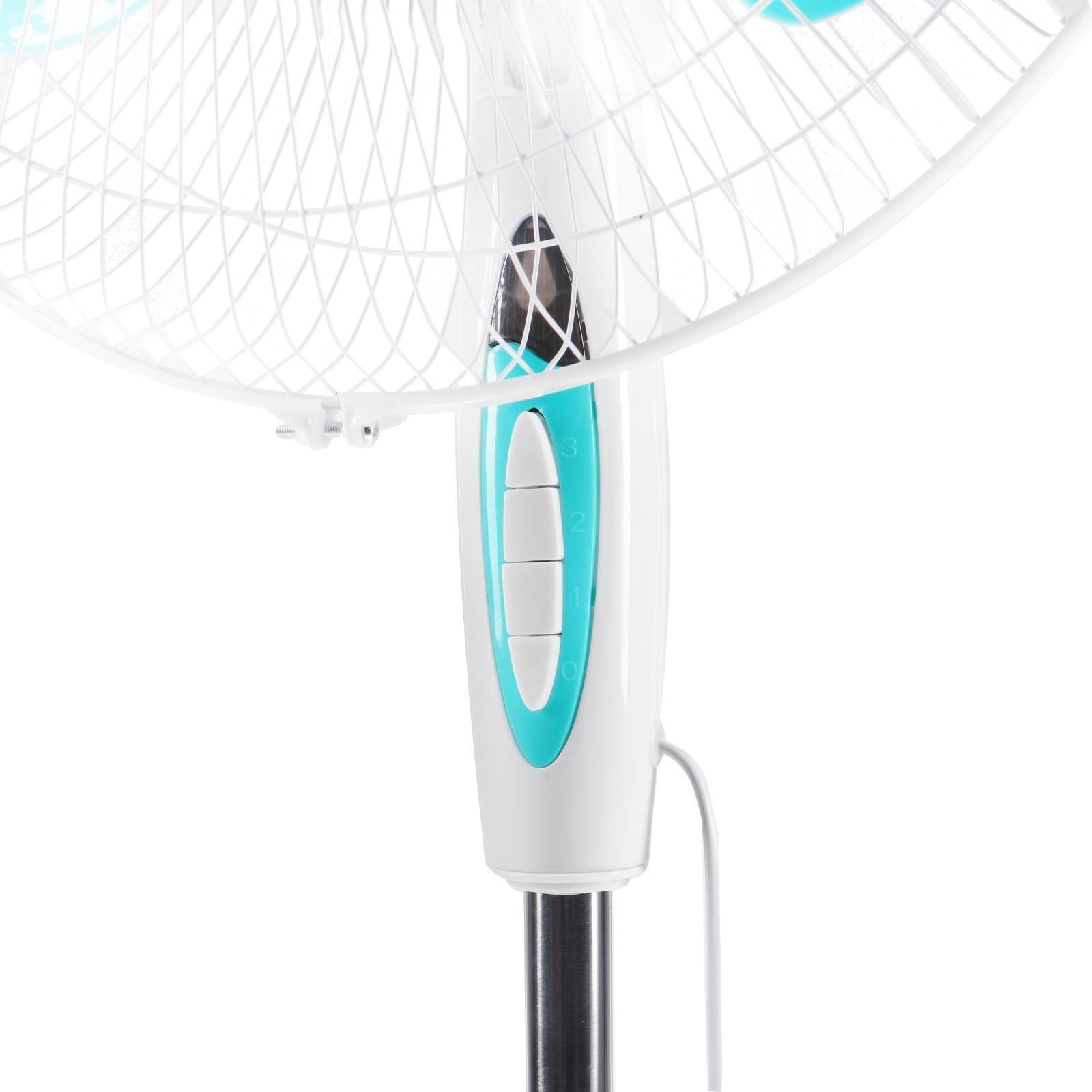 Вентилятор ENERGY EN-1659, напольный, 40 Вт, d=16 см, 3 скорости, ф-я поворота, зеленый