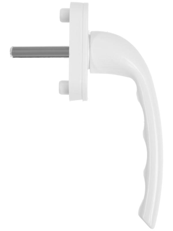 Ручка оконная метал. WH 012/35, бел  RAL 9016