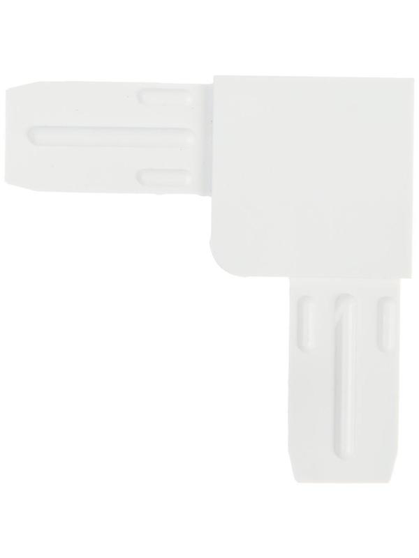 Уголок соединительный усиленный, белый