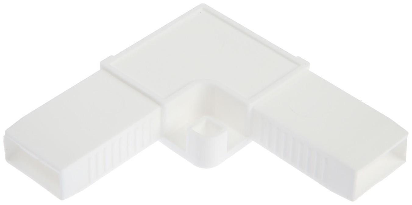 Уголок соединительный, цельнолитой, белый