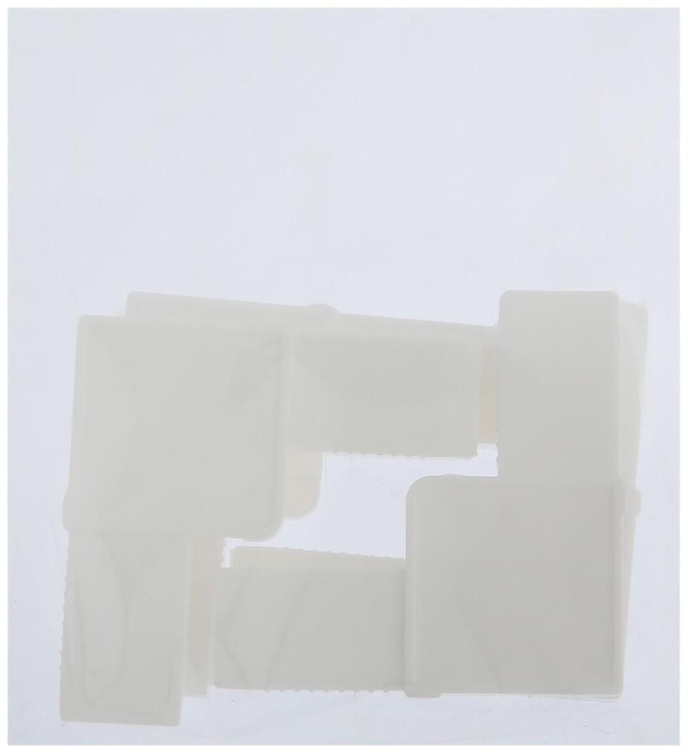 Уголок соединительный, цельнолитой, белый