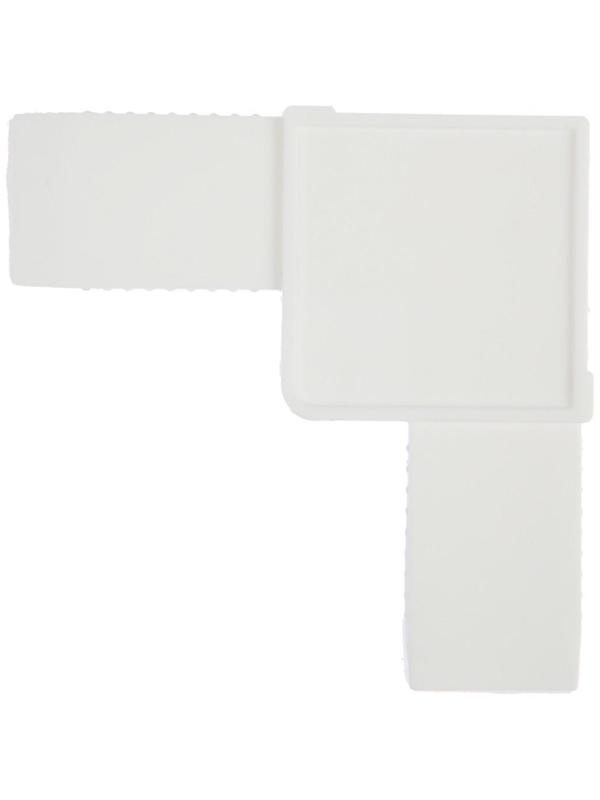 Уголок соединительный, цельнолитой, белый