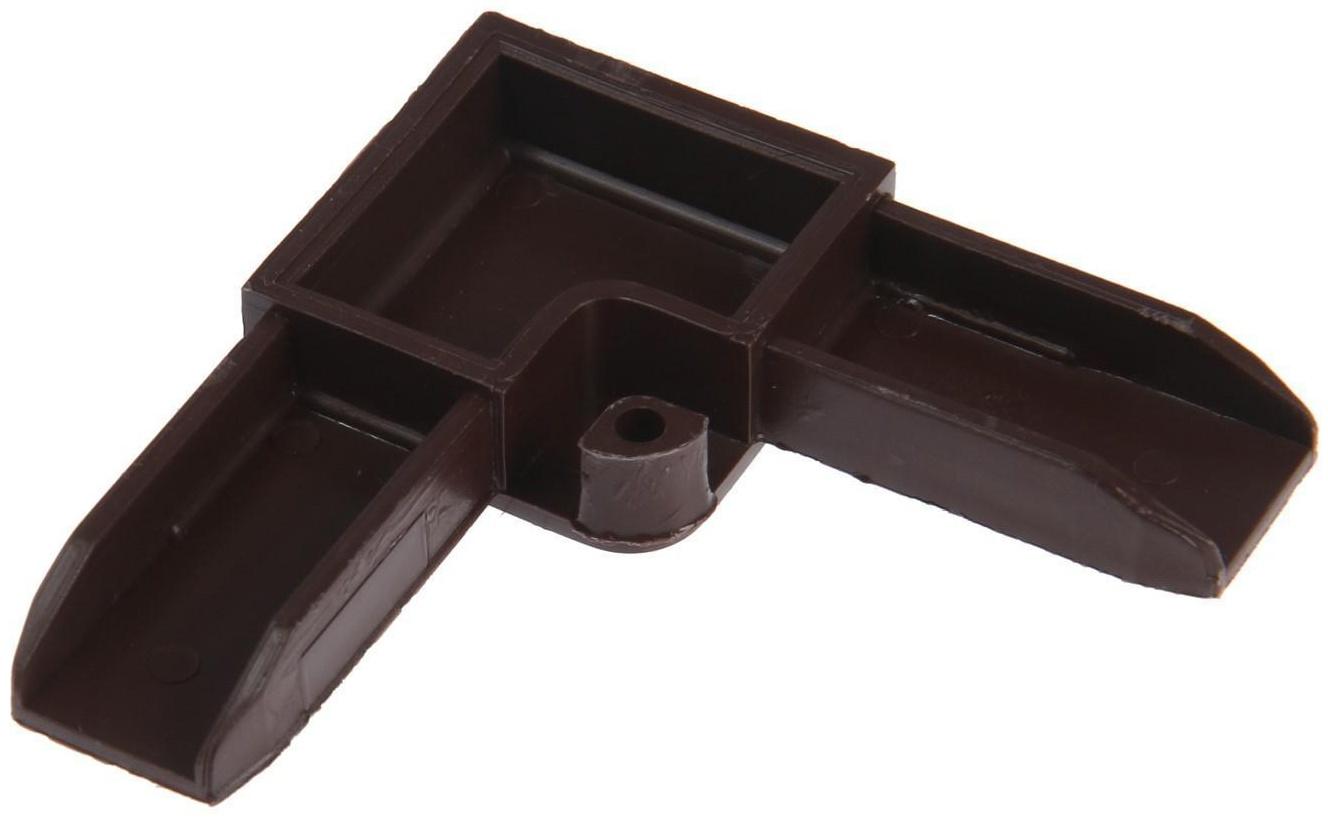 Уголок соединительный усиленный, коричневый