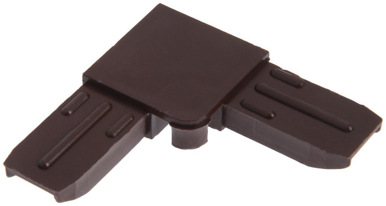 Уголок соединительный усиленный, коричневый