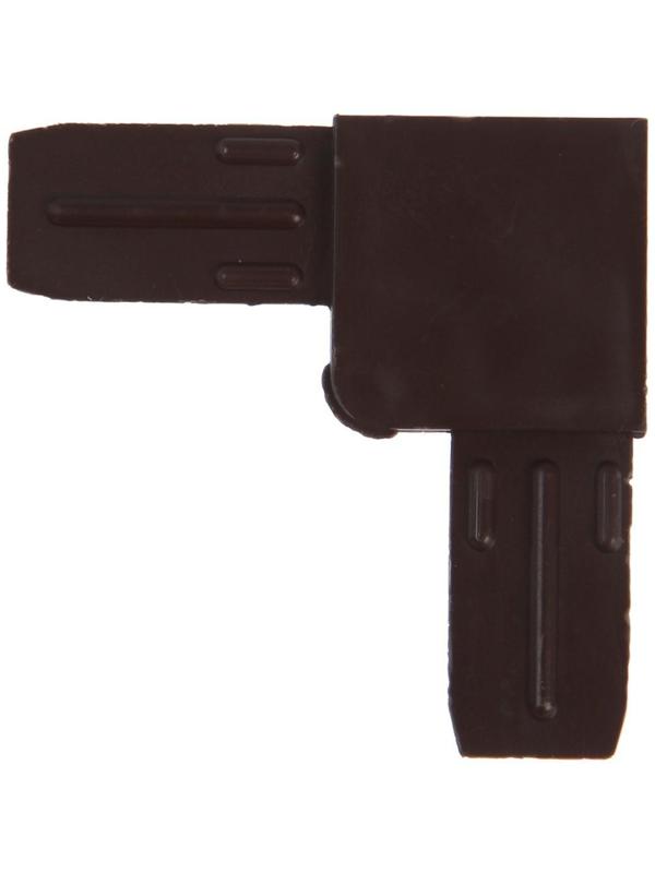 Уголок соединительный усиленный, коричневый