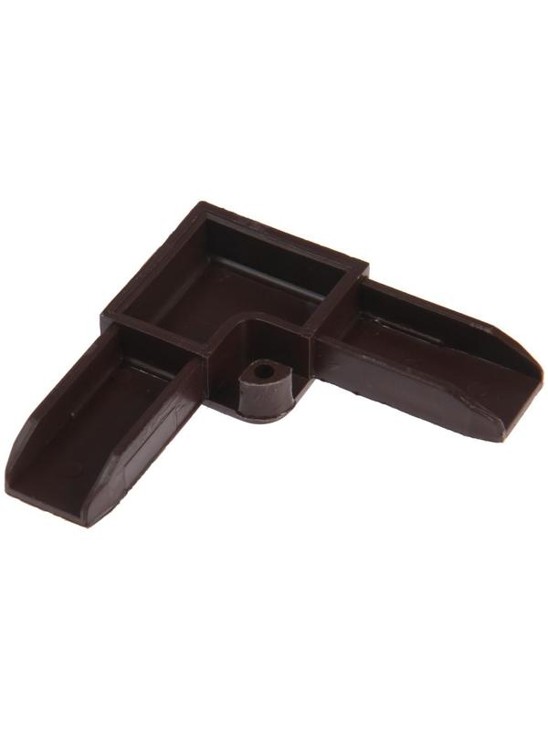 Уголок соединительный усиленный, коричневый