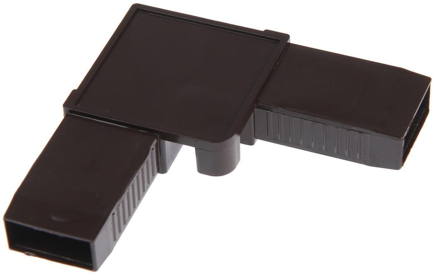 Уголок соединительный цельнолитой, коричневый