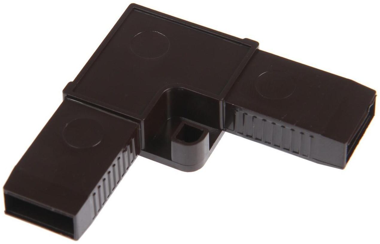 Уголок соединительный цельнолитой, коричневый