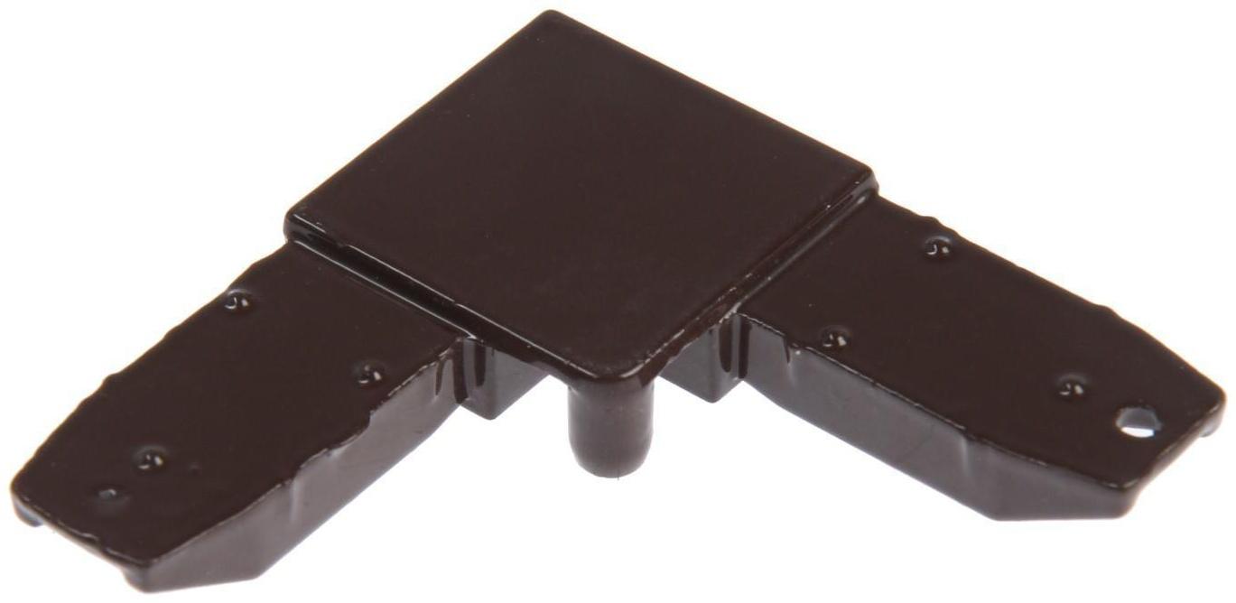 Уголок соединительный металлический, коричневый