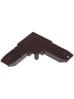 Уголок соединительный металлический, коричневый