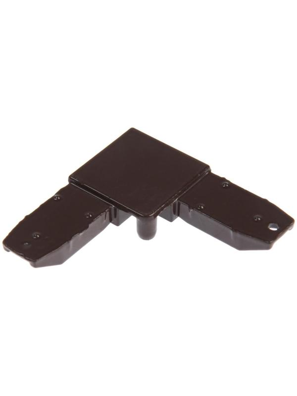 Уголок соединительный металлический, коричневый