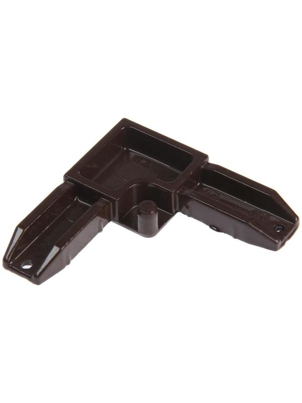 Уголок соединительный металлический, коричневый