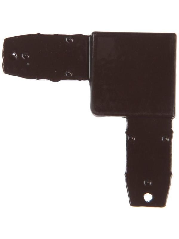 Уголок соединительный металлический, коричневый