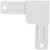 Уголок соединительный, металлический, белый