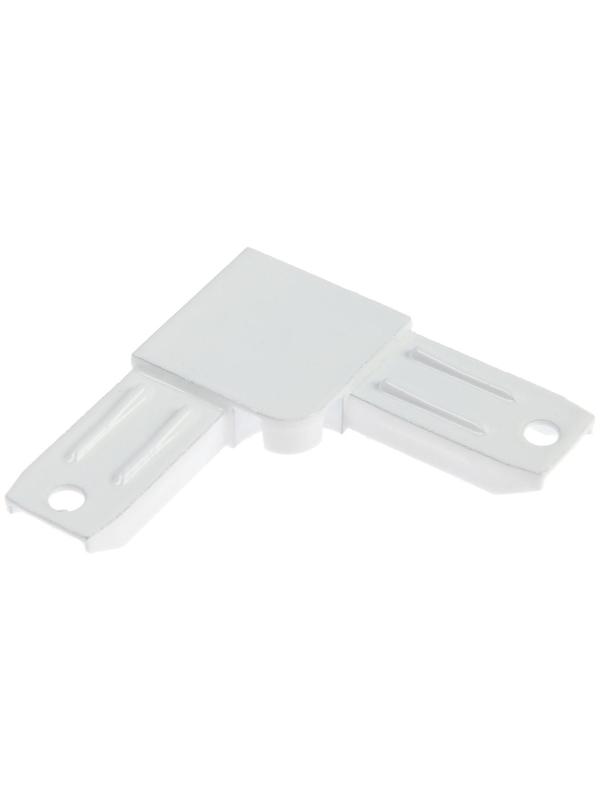 Уголок соединительный, металлический, белый