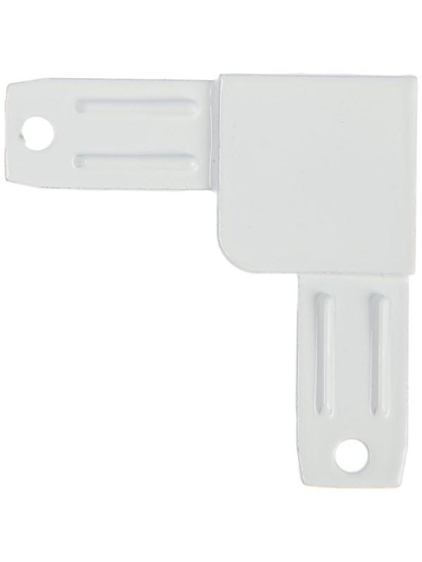 Уголок соединительный, металлический, белый