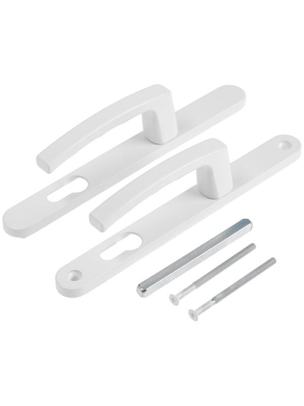 Гарнитур нажимной с пружиной 85/25, стандартный RAL9016, белый