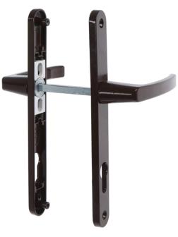 Гарнитур нажимной с пружиной 85/25 стандартный, RAL8017,  коричневый