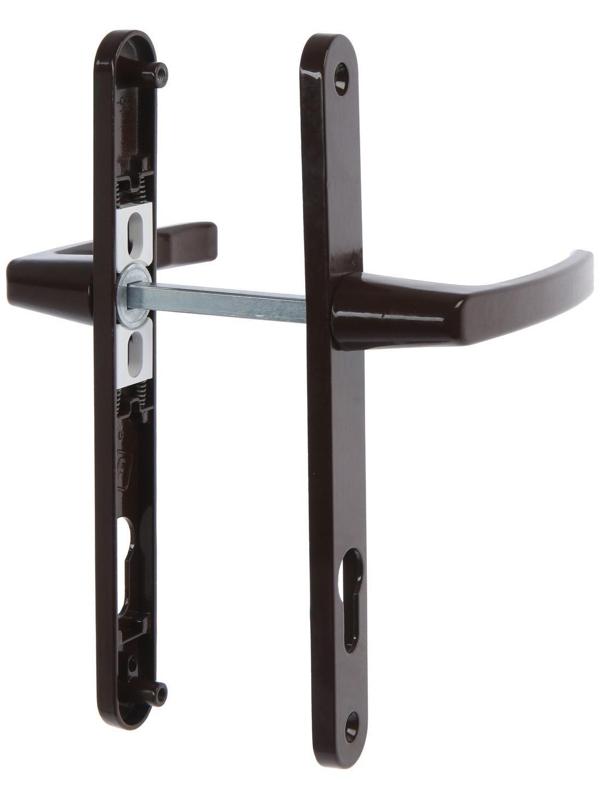 Гарнитур нажимной с пружиной 85/25 стандартный, RAL8017,  коричневый