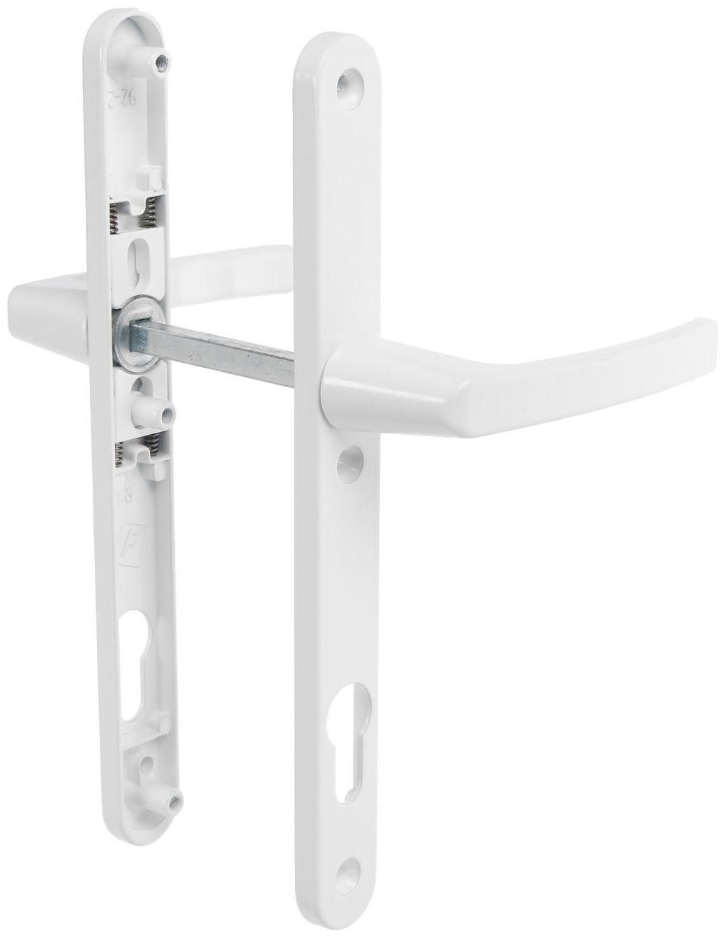 Гарнитур нажимной с пружиной 92/25 белый RAL9016/25 СТАНДАРТНЫЙ