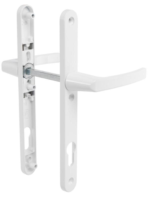 Гарнитур нажимной с пружиной 92/25 белый RAL9016/25 СТАНДАРТНЫЙ