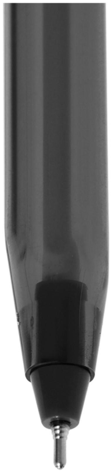 Ручка шариковая Luxor InkGlide 100 Icy, узел 0.7 мм, трехгранная, черная, цвет корпуса микс