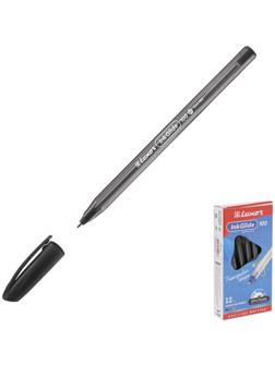 Ручка шариковая Luxor InkGlide 100 Icy, узел 0.7 мм, трехгранная, черная, цвет корпуса микс