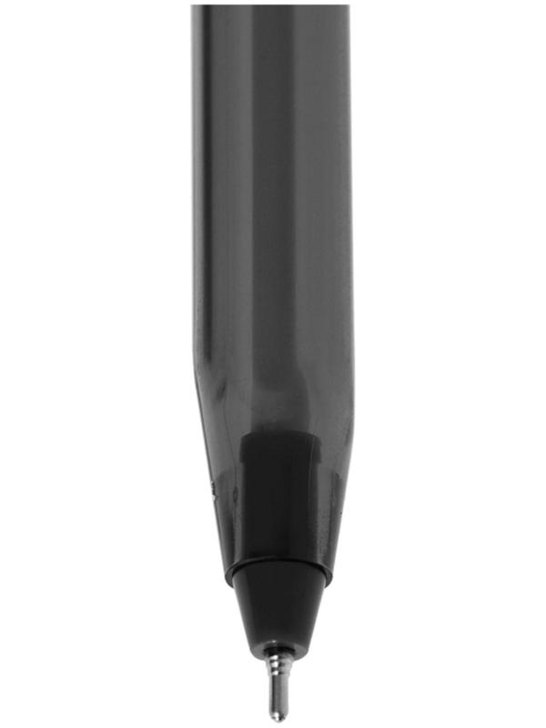 Ручка шариковая Luxor InkGlide 100 Icy, узел 0.7 мм, трехгранная, черная, цвет корпуса микс