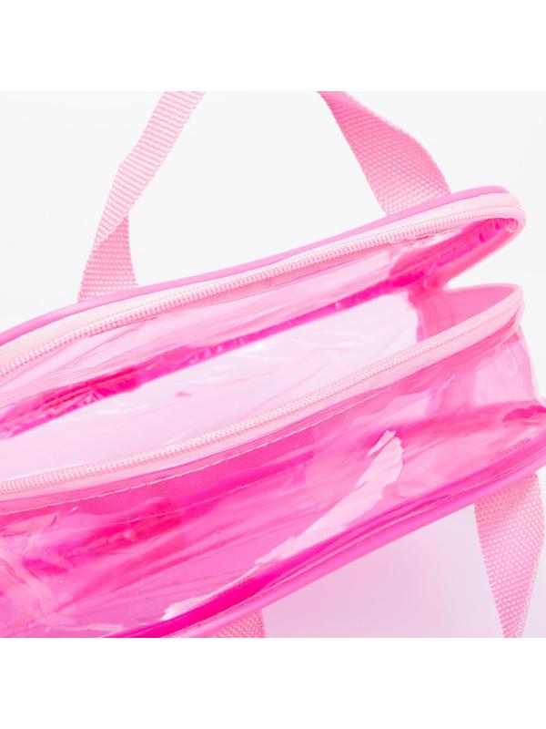 Косметичка на молнии, цвет розовый