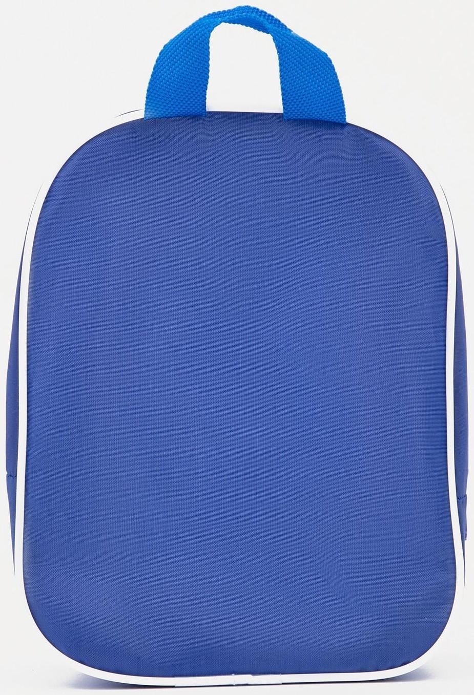 Косметичка на молнии, с ручкой, цвет синий