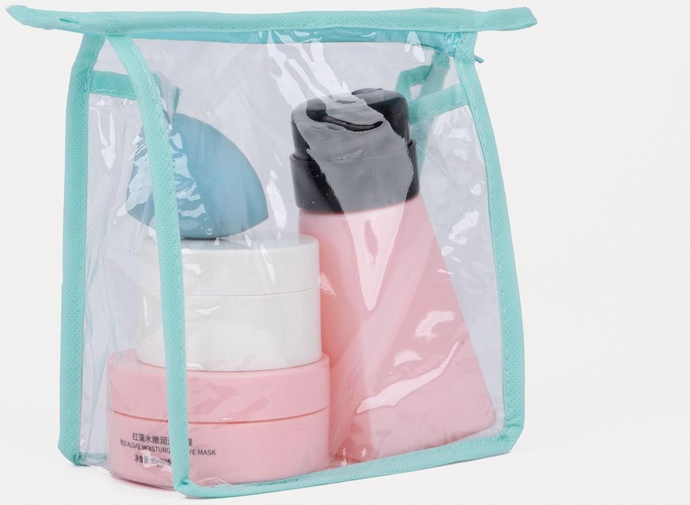 Косметичка на молнии, цвет зелёный