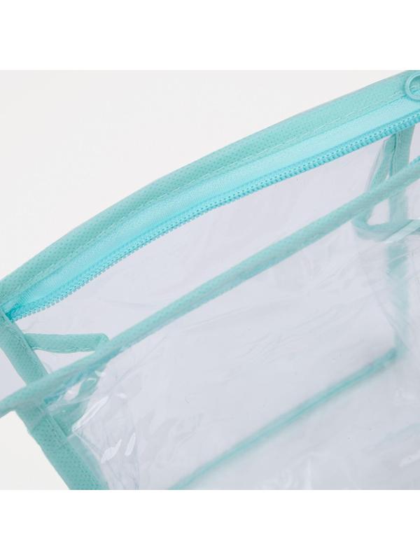 Косметичка на молнии, цвет зелёный