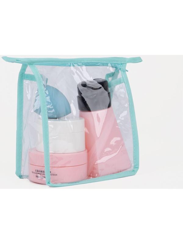 Косметичка на молнии, цвет зелёный