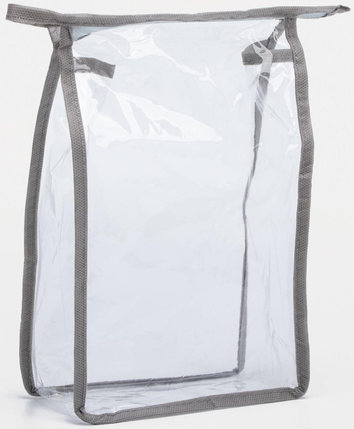 Косметичка на молнии, цвет серый