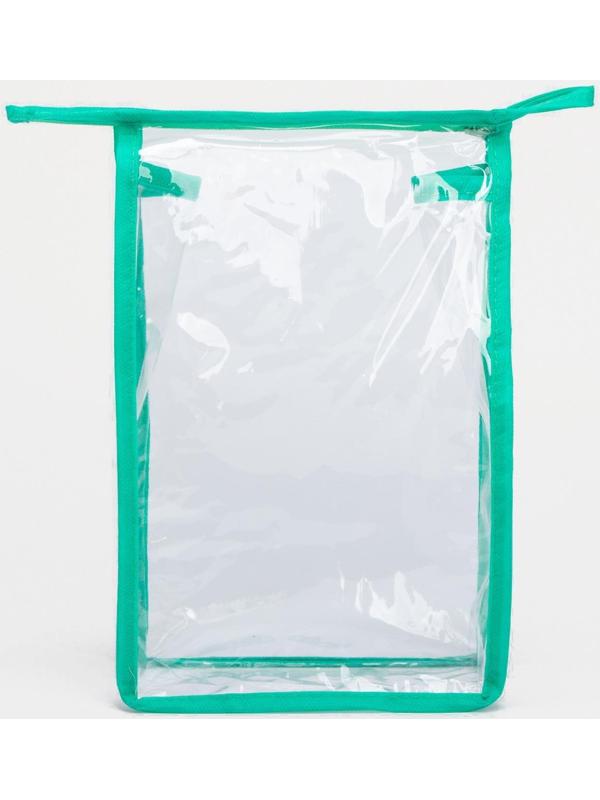 Косметичка на молнии, цвет зелёный