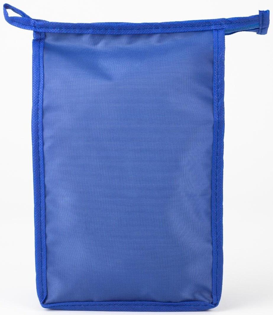 Косметичка на молнии, цвет васильковый