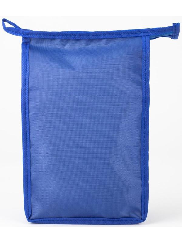 Косметичка на молнии, цвет васильковый