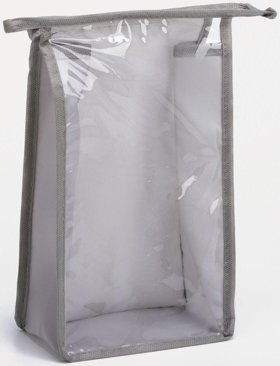 Косметичка на молнии, цвет серый