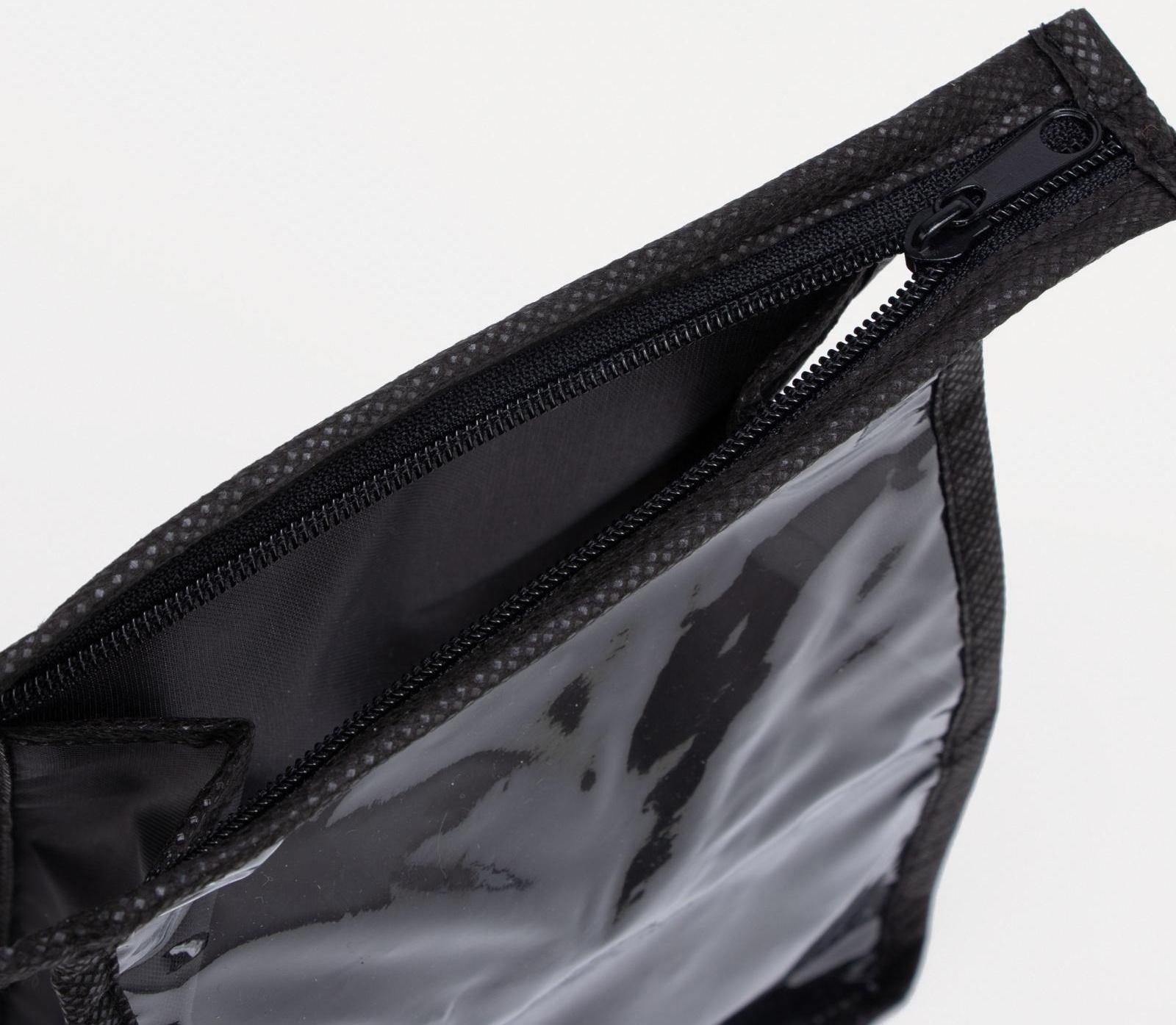 Косметичка на молнии, цвет чёрный