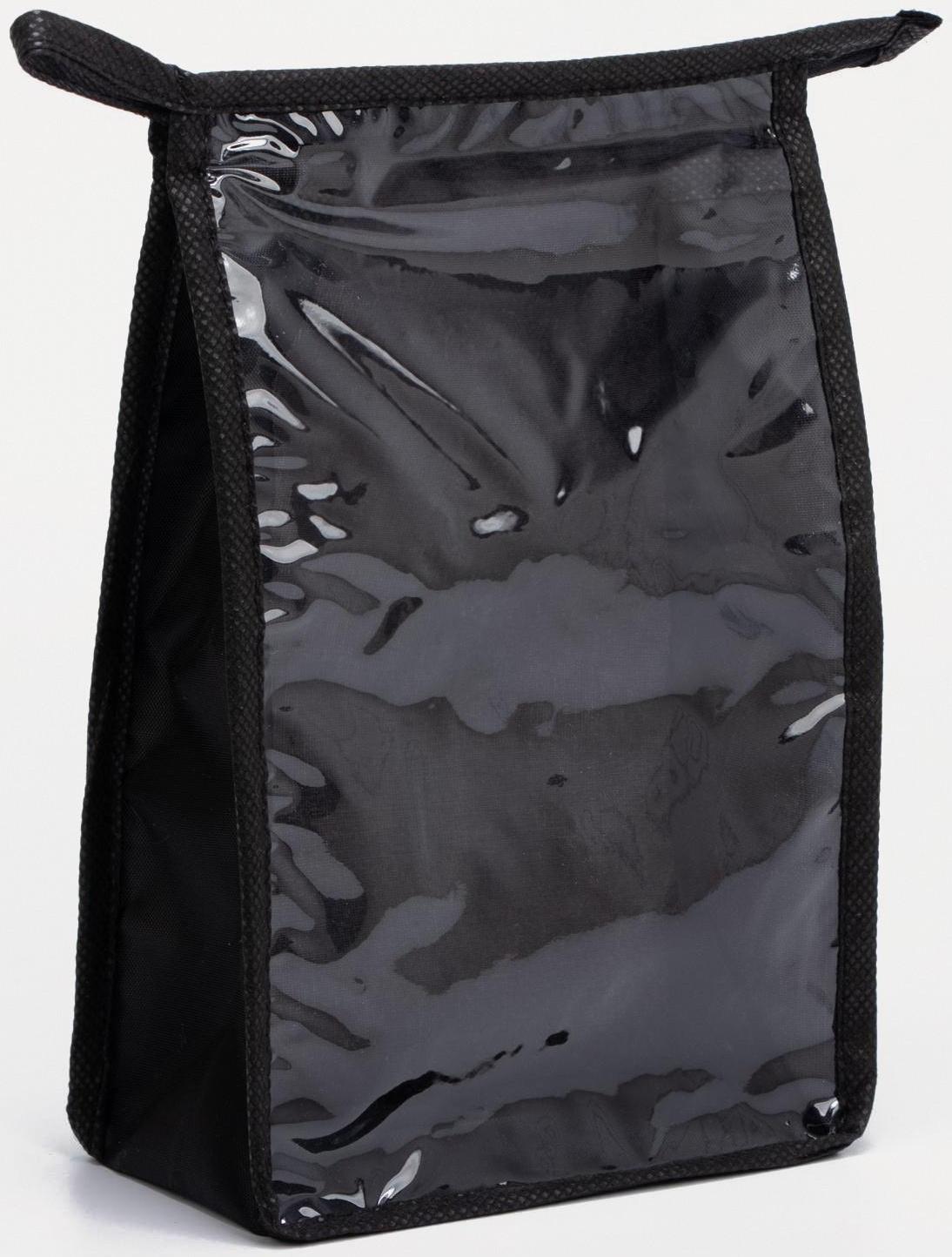 Косметичка на молнии, цвет чёрный