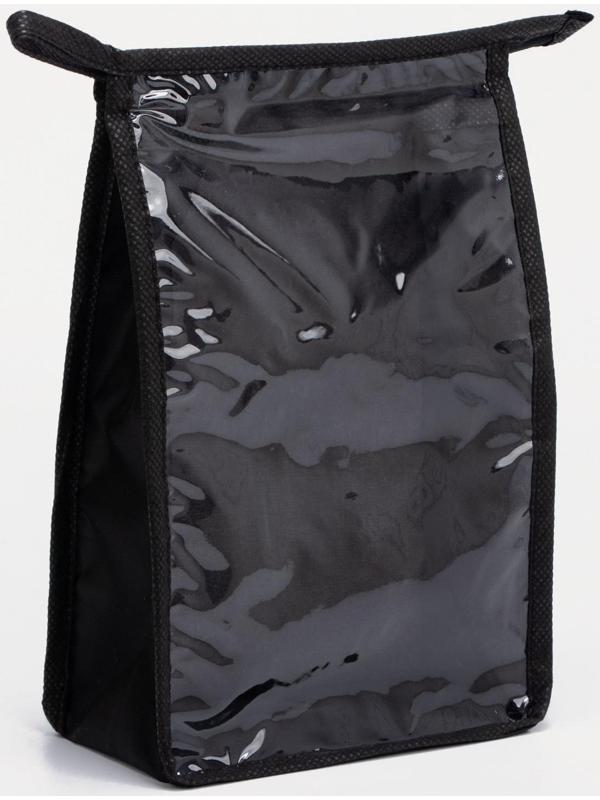 Косметичка на молнии, цвет чёрный