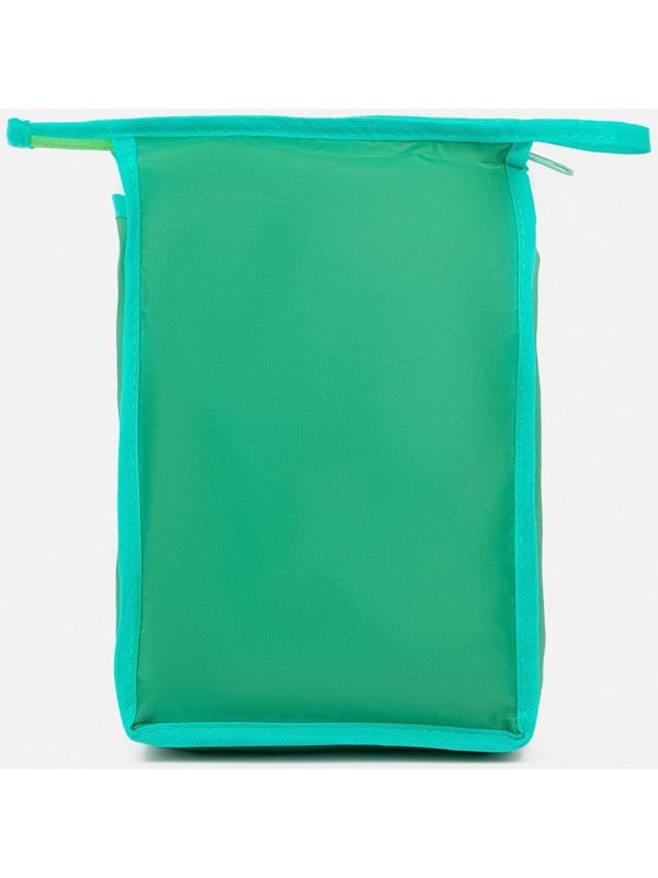 Косметичка на молнии, цвет зелёный