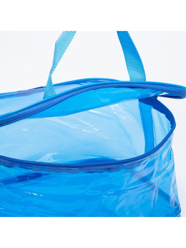 Косметичка на молнии, цвет голубой