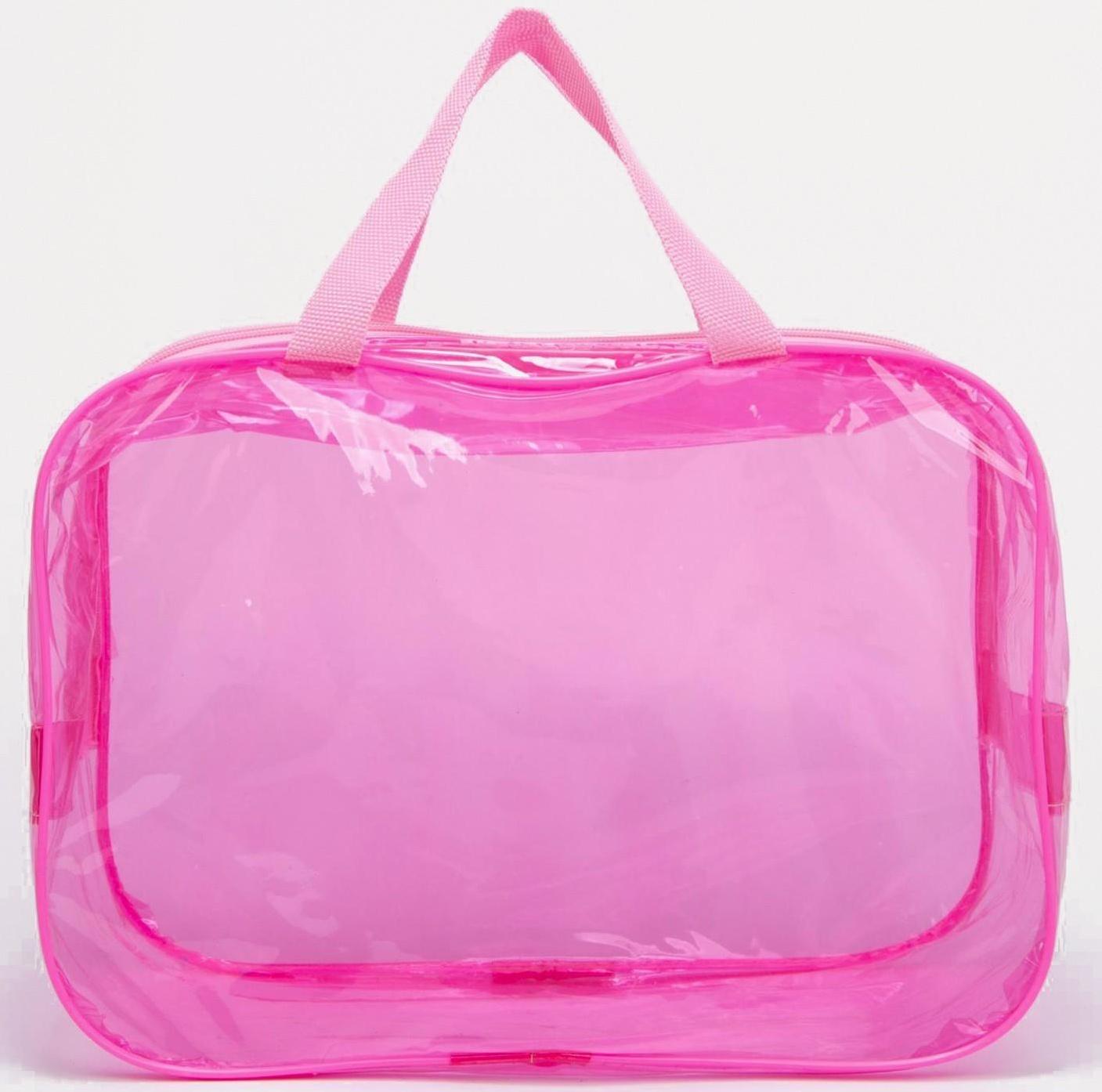 Косметичка на молнии, цвет розовый