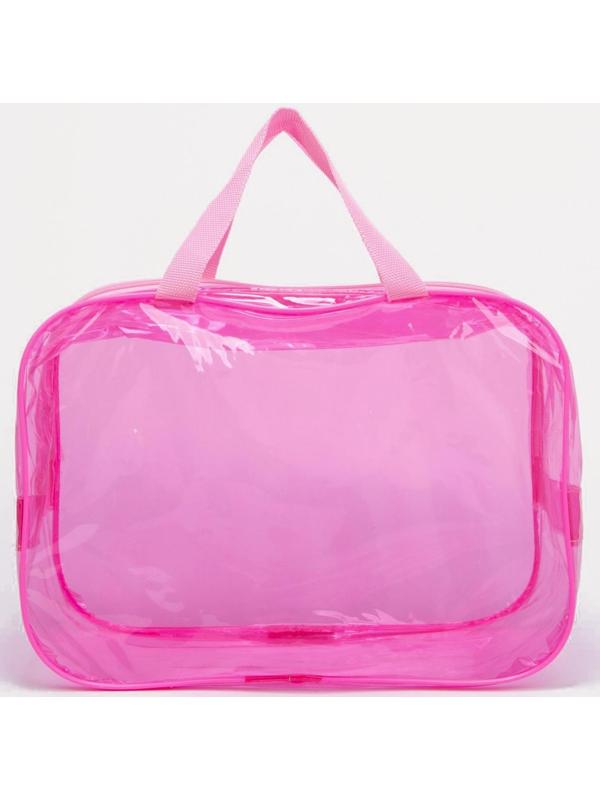 Косметичка на молнии, цвет розовый