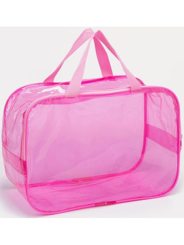 Косметичка на молнии, цвет розовый