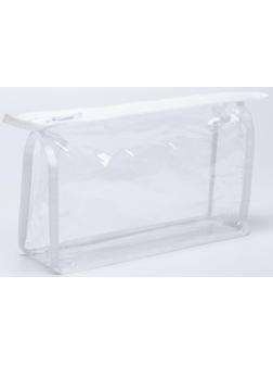 Косметичка на молнии, цвет белый