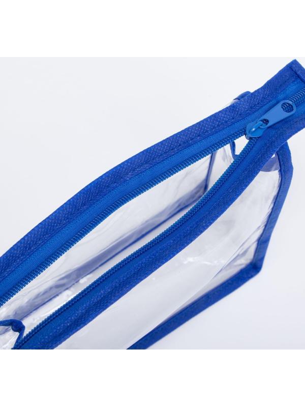 Косметичка на молнии, цвет синий