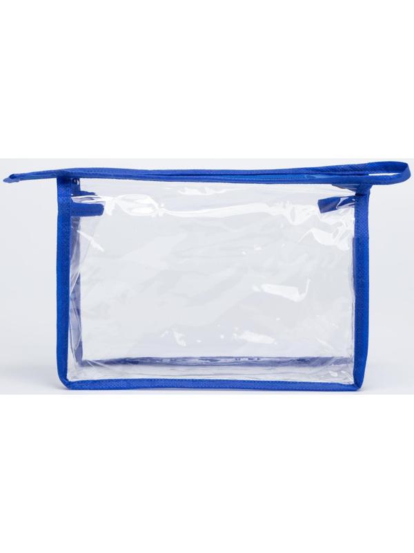 Косметичка на молнии, цвет синий