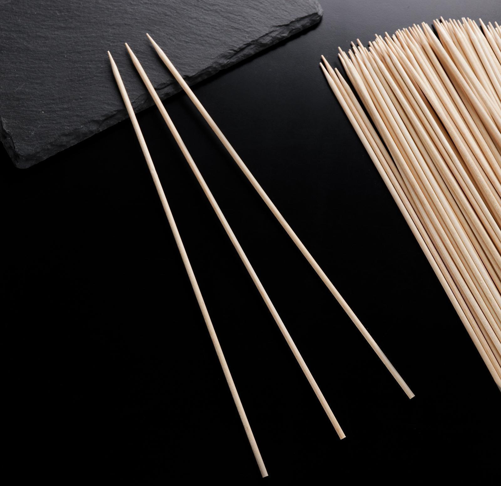 Шампур деревянный Magistro, 25×0,3 см, 100 шт, берёза